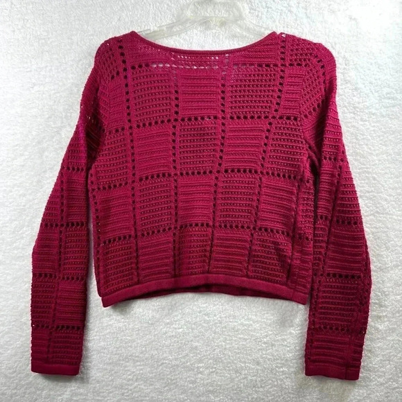 NWT Ultra Pink 2 piece Set Sm Crochet Sweater and Maxi Skirt Beachy Barbiecore - Picture 10 of 16